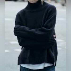 Zara Black Turtleneck Sweater
